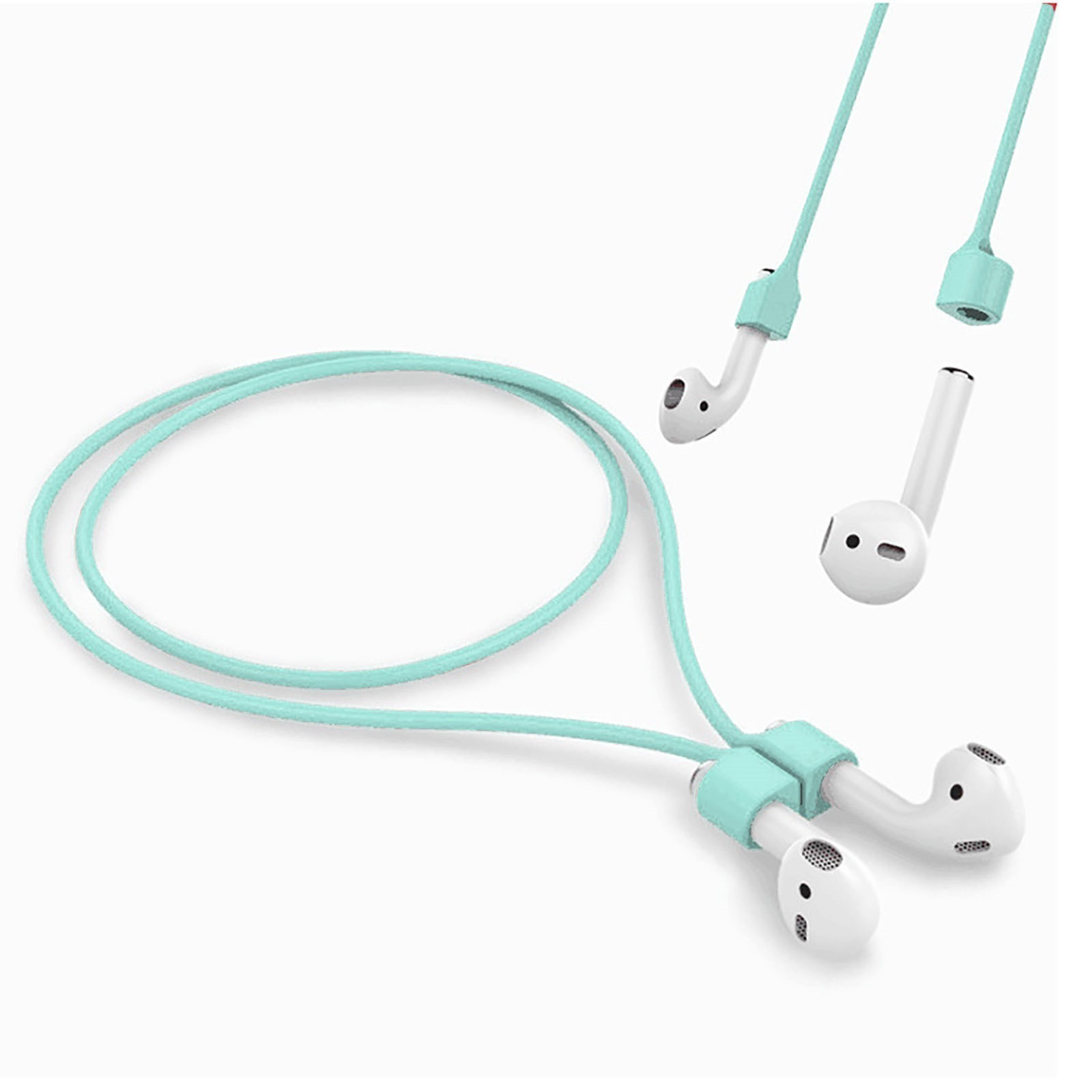 Anti-lost Sports Neck Rope Magnetic Strap Silicone Leash Earphone earbud String Lanyard Holder