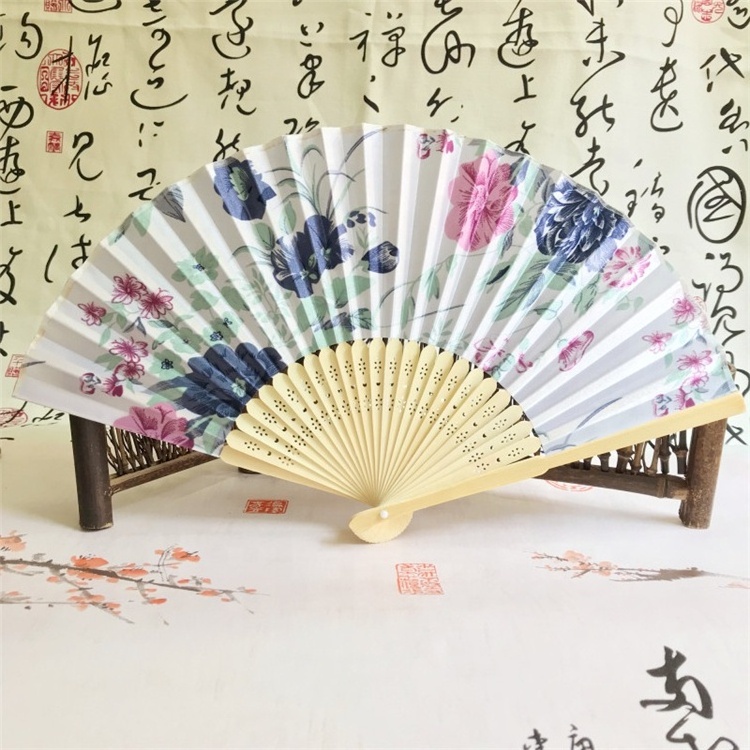 Professional Custom Logo Cheap Chinese Bamboo Hand Fan