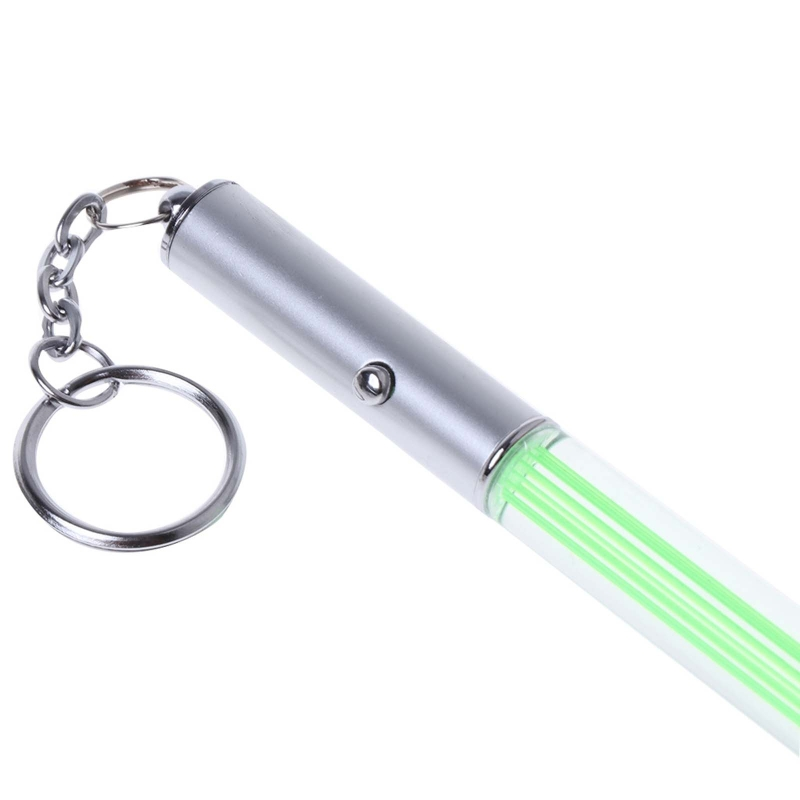 New Durable Glow Flash Torch Magic Wand Stick UV LED Light Mini Lightsaber Keychain