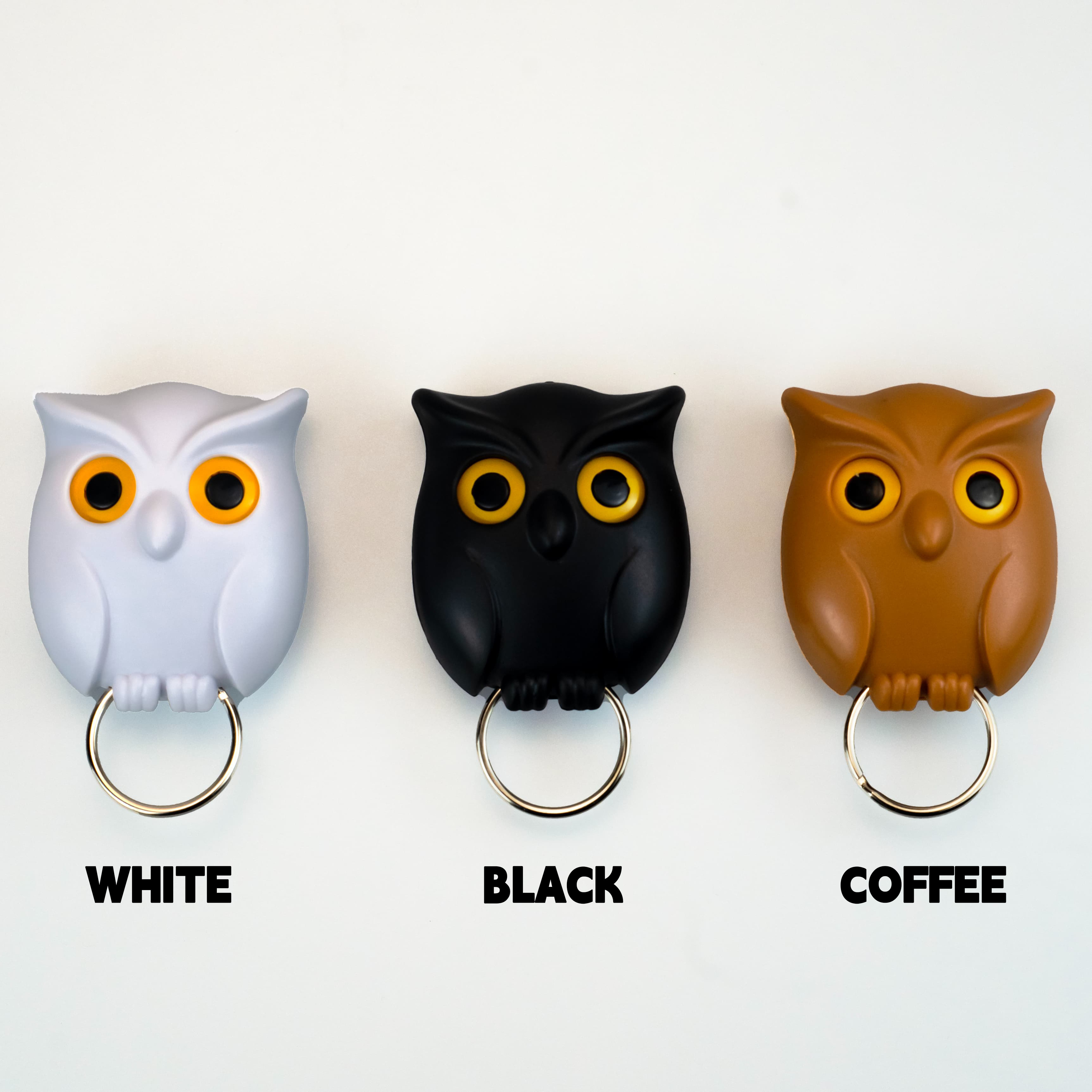 new wall hanging Bedroom Door Hanger Hooks Open Eyes Magnets Cartoon Night owl Key box hook Holder