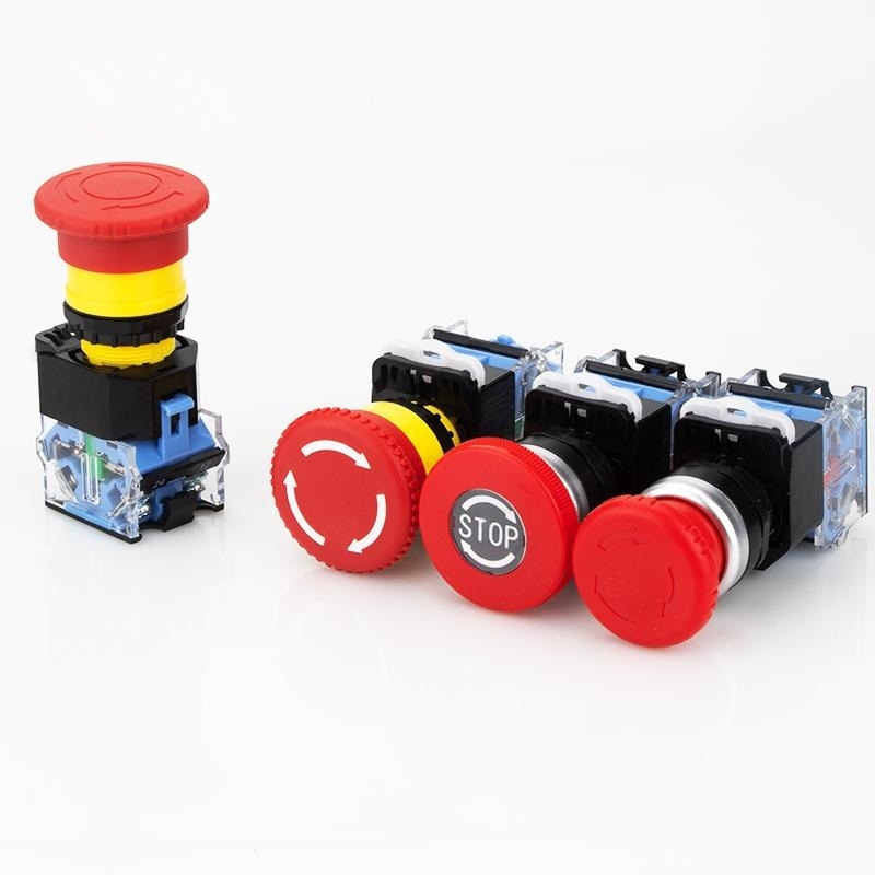 SHENGLEI  LA38  price emergency stop plastic waterproof push button switch