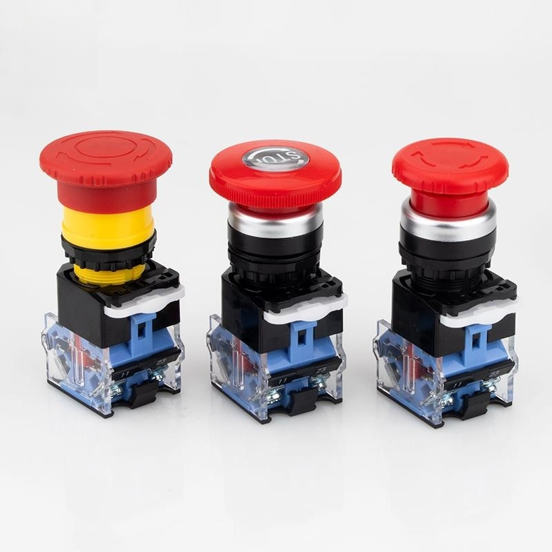 SHENGLEI  LA38  price emergency stop plastic waterproof push button switch