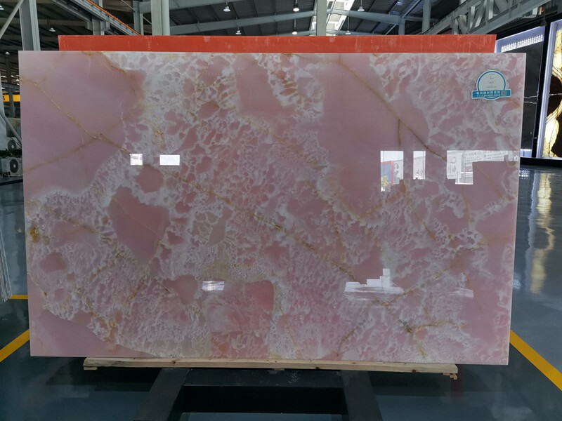 SL Beautiful And Luxury Pink Onyx For Home Decoration Onyx Stone Marble Slab Tiles