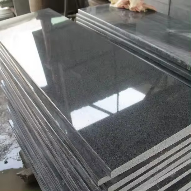 SL China Most Popular G654 Dark Grey Granite for Flooring Tiles Paving Stone Customized Size