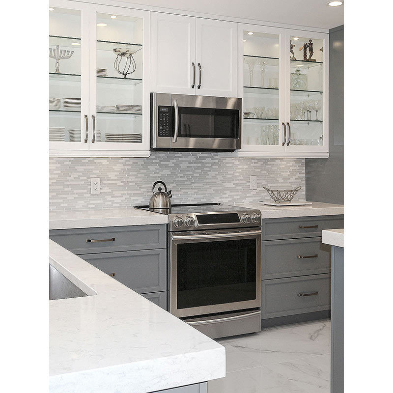 SL Natural White Marble Kitchen Island Top Sahara Noir Marble Countertops