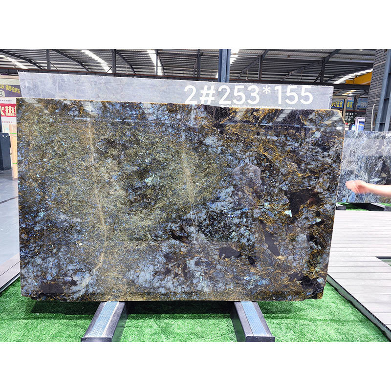 SL granit granito natural losas countertops kitchen Luxury floor tiles Blue Labradorite Granite Slab For Table Top