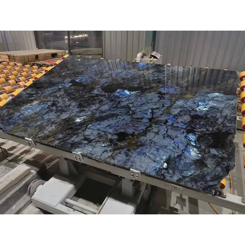 SL granit granito natural losas countertops kitchen Luxury floor tiles Blue Labradorite Granite Slab For Table Top