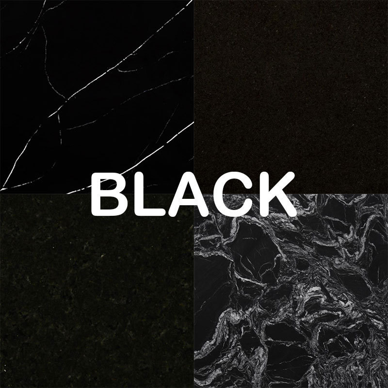 Sparkle Polished Tiles Sparkling Kitchen Countertop Black Quartz Slab Stone