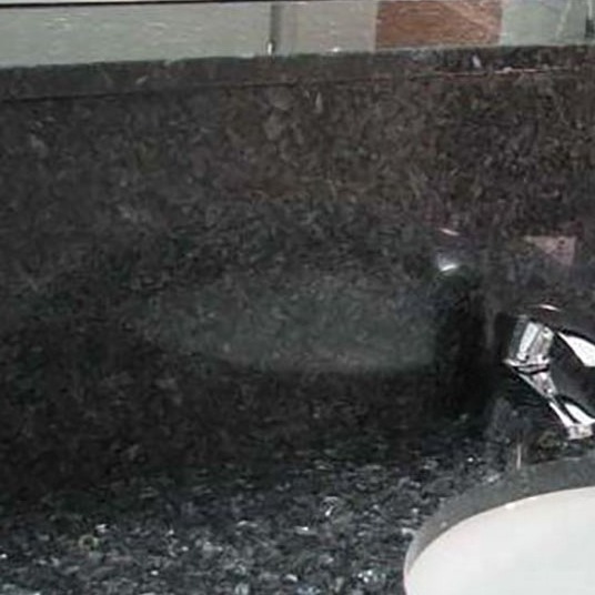 Natural Blue Pearl Granite Bathroom Hand Wash Basin Countertops Cooking Kitchen Polished Stone Material Blue Pearl Granite