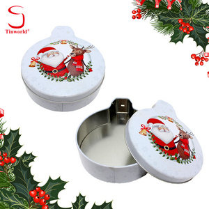 Manufacturers Wholesale Custom Donut Shape Metal Packaging Box Stash Can Christmas Tin With Lid For Food Packaging Christmas