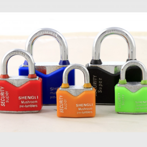 Cheap and Popular Plastic Cover Rhombic Type Iron  Padlock for door