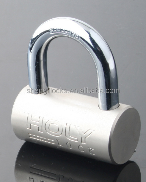 best selling shengli nickel plated silver hammer steel padlocks with master key