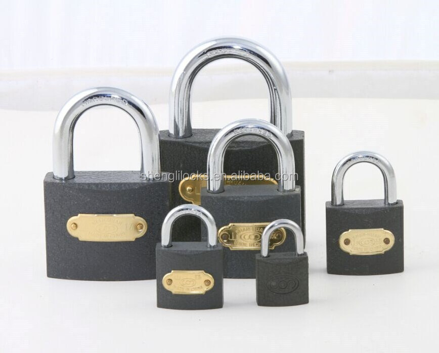 GREY IRON PADLOCK OF CIRCLE WITH HEAVY DUTY