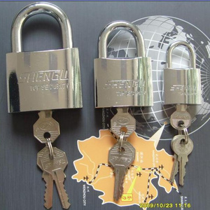 Factory price chrome plated arc type padlock with normal keys