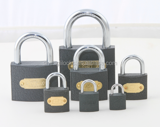 Cast Mid-heavy Duty Grey iron padlock grey iron padlock locker padlock