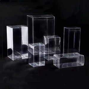 Custom Logo OEM Clear Square Plastic Cosmetics Packaging PVC Box Plastic Waterproof Round PVC Gift Boxes