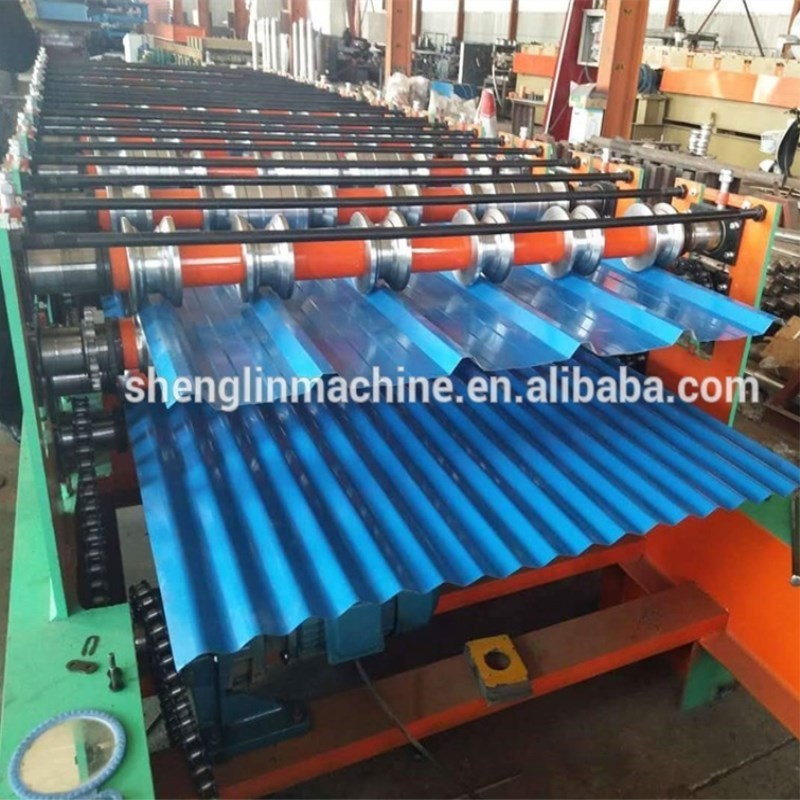 HD Full Automatic Roof Sheet Glazed Tiles Roll Forming Machine manual roofing tile roll forming machine