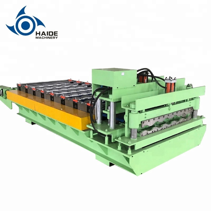 HaiDe High Quality Best Seller Roofing Sheet Making Machine glazed tile roll forming machine for building material machinery