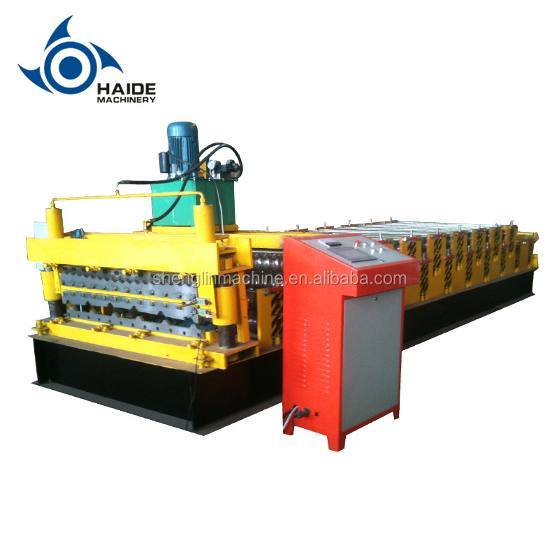 HD Full Automatic Roof Sheet Glazed Tiles Roll Forming Machine manual roofing tile roll forming machine