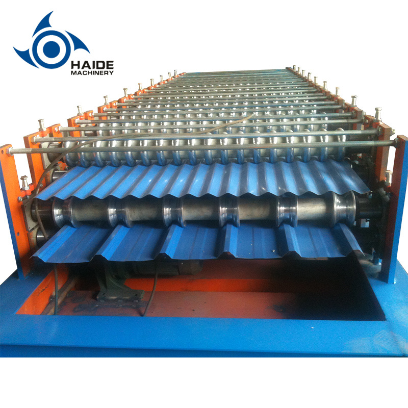 HD Full Automatic Roof Sheet Glazed Tiles Roll Forming Machine manual roofing tile roll forming machine