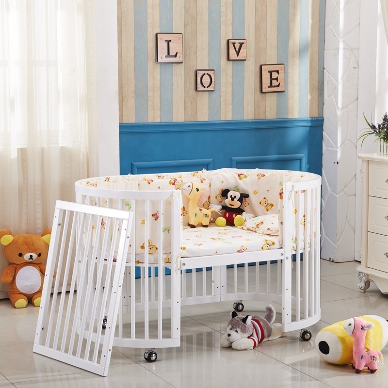 e0 friendly multifunction natural pine baby cribs cot bed for sale