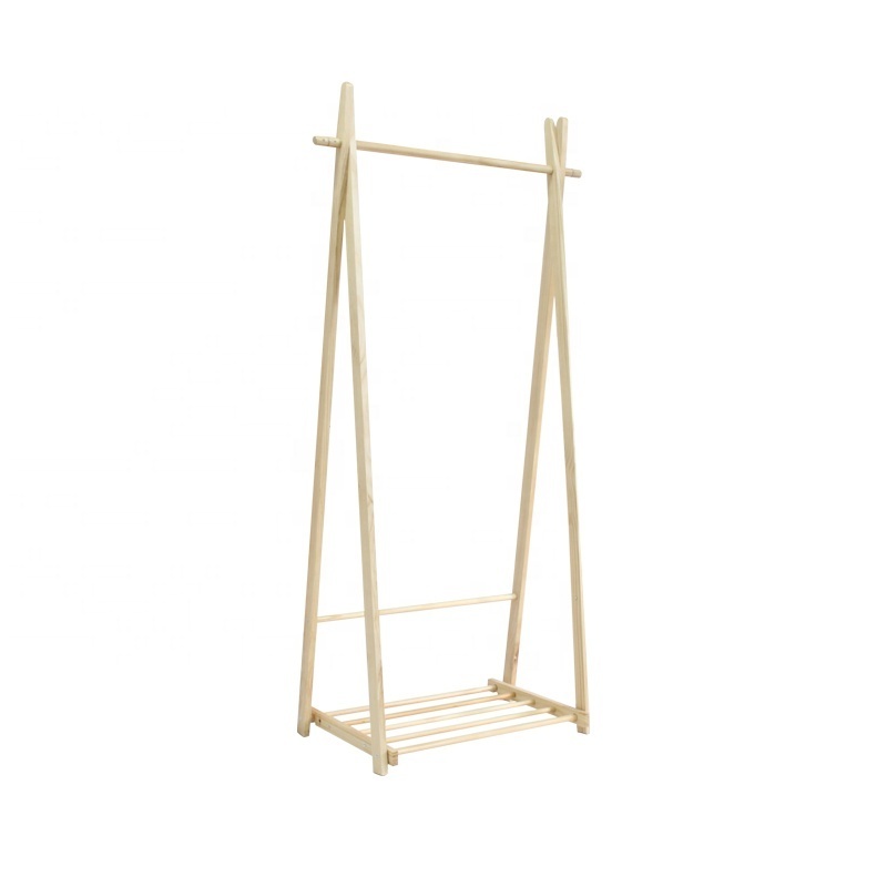 High Quality Factory Wholesale Price Custom Natural Wooden Hanger Stand For Japan