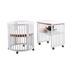 e0 friendly multifunction natural pine baby cribs cot bed for sale