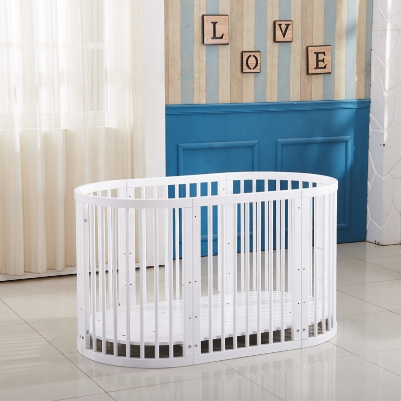 shenglin wood enough space twins baby cot bed crib