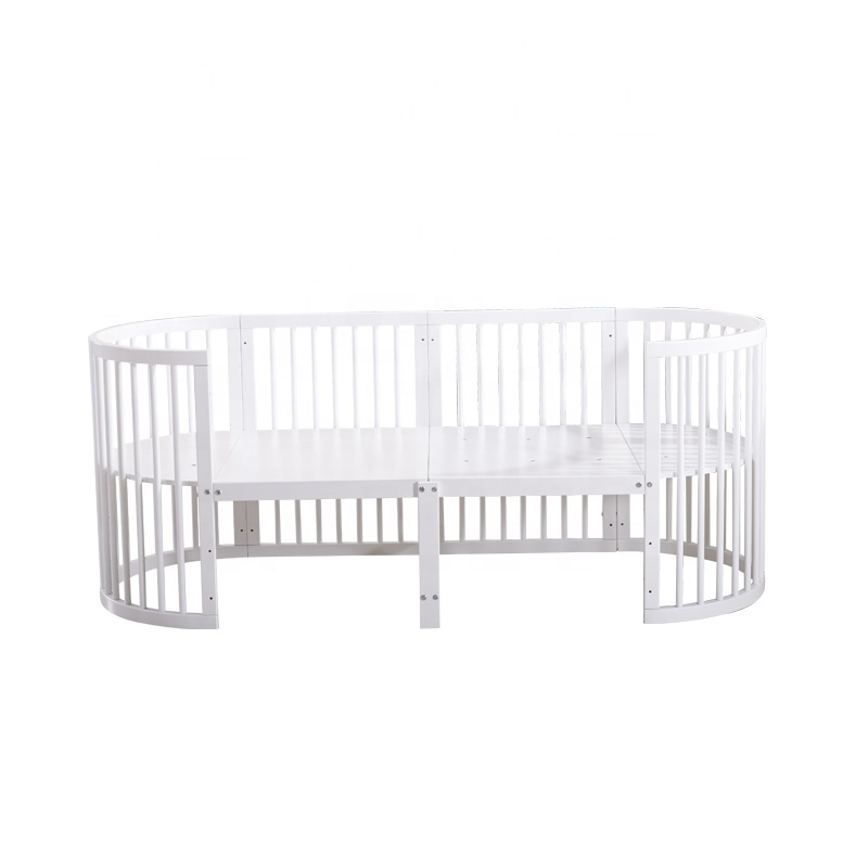 shenglin wood enough space twins baby cot bed crib