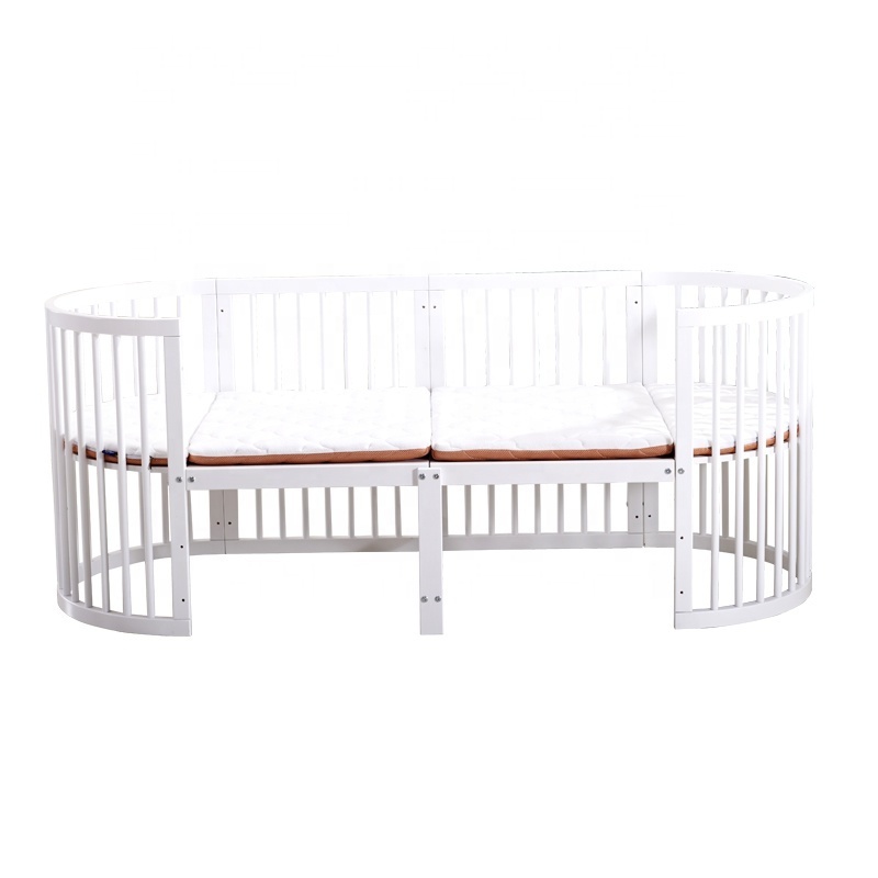 shenglin wood enough space twins baby cot bed crib