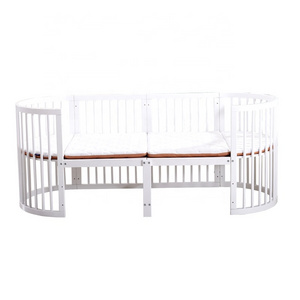 shenglin wood enough space twins baby cot bed crib