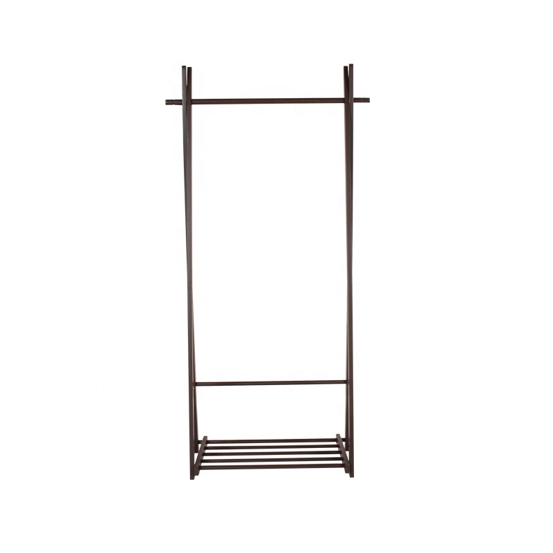 2019 Popular Movable Solid Pine Wood Coat Rack With Hanger