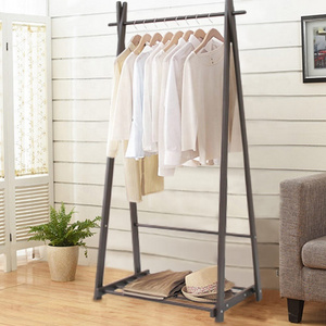 popular modern simple design office used foldable wooden coat hanger stand