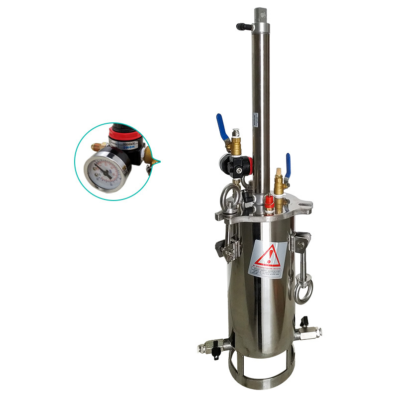 Factory Supply 2.5L cylinder piston Stainless steel  high-viscosity glue pressure barrel mixing tank