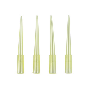 TT Dispensing Needle Yellow Tapered Tube Design Lock Tip Adjustable Glue Dispenser Needle Tips