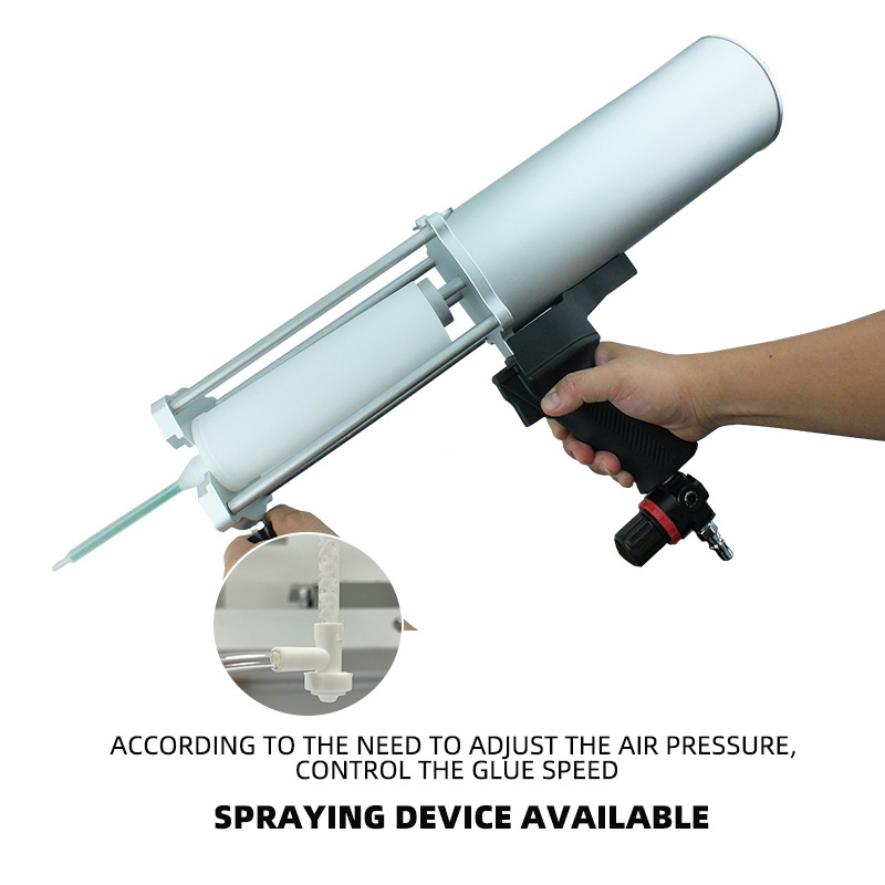 China Wholesale Two Component AB Glue Mixing 1:1 2:1 4:1 Large Capacity Handheld Pneumatic Water Glue Dispensing Gun