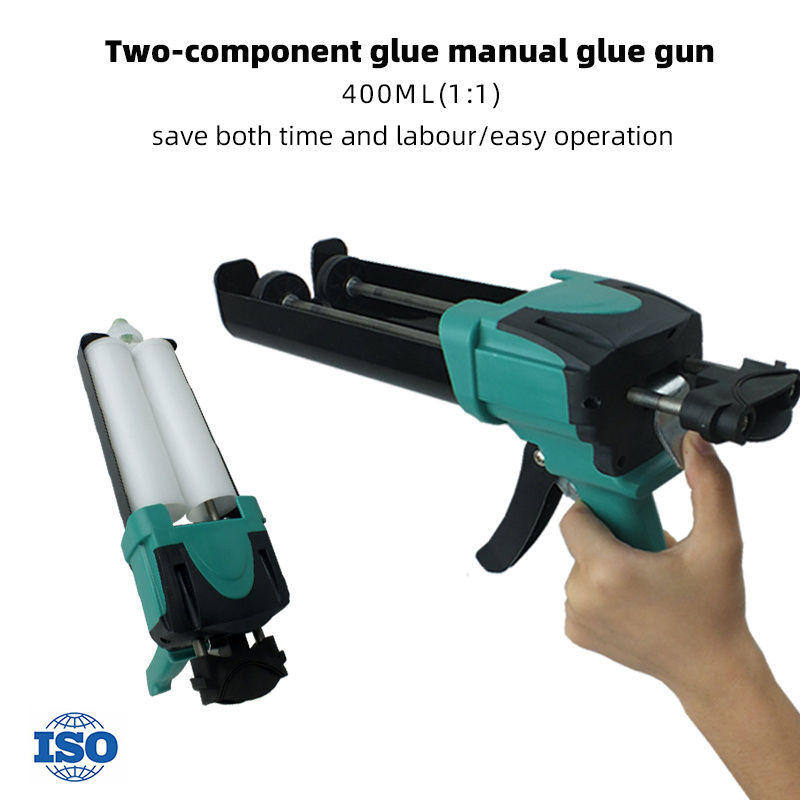 Factory Production 400ML1:1 Epoxy Resin AB Rubber Cylinder Dual Component Dynamic Plastic Glue Gun