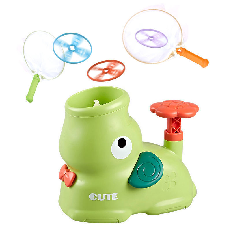 Hot Selling Outdoor Sports Disc Flying Saucer Foot Launcher Cartoon Kids Toys Flying Disc Launching and Catching Set