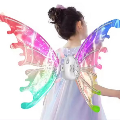 New Arrived Electric Toy Dress Up Fairy Princess Led Light Girls Decor Glowing Angel Butterfly Fairy Wings For Kids