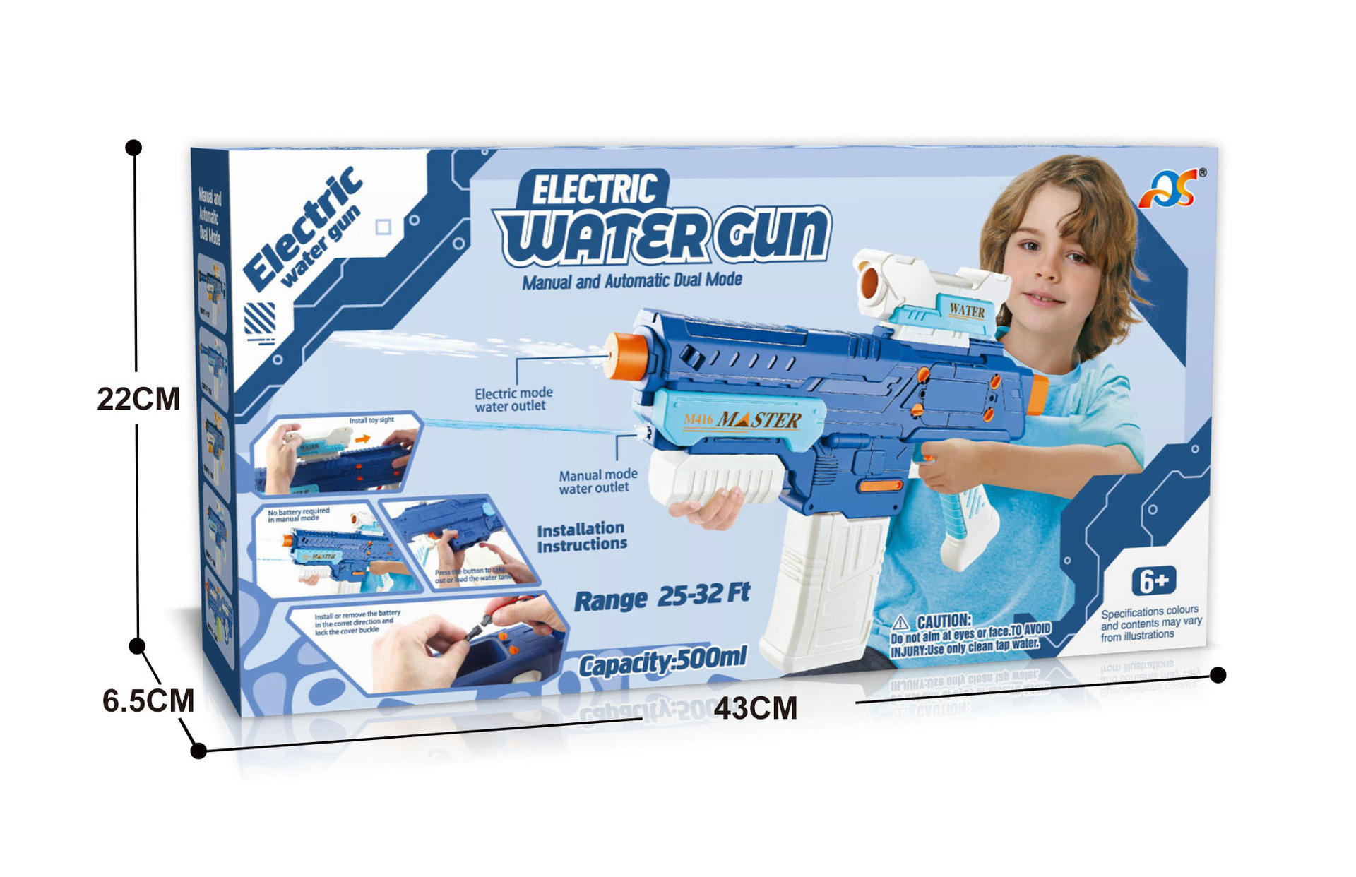 Outdoor Shooter Playing Toy Guns for Boys Water Gun Big Gun Electric Repeater Water Pistol Water Syringe Summer Toys