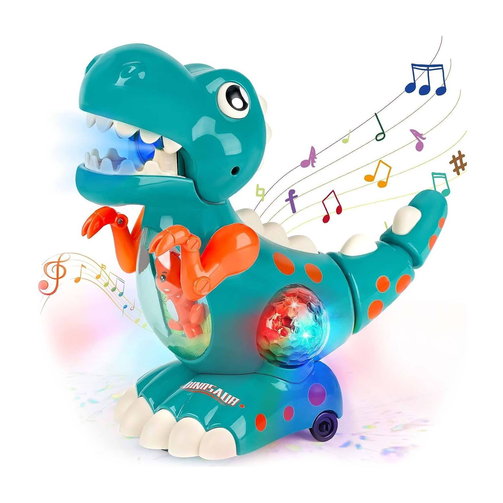 Baby Crawling Walking Dinosaur Toys With Musical Light Toy for Boys And Girls Baby Sensory Sound Toys Toddler Birthday