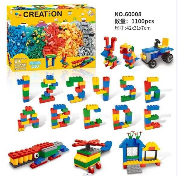 Wholesale Children Building Block Toys Set 1100pcs Classic Building Blocks Diy Bricks Education Toys