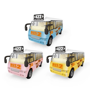 Hot Selling Automatic Universal Electric Plastic Education School Bus With Music And Light Simulation Car Toys