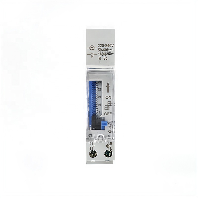 Timer AC DC 12V 24V 220V 24 Hour Timer Price School Weekly Din Rail Digital Programmable Timer Switch Max Power Battery 16 Amp