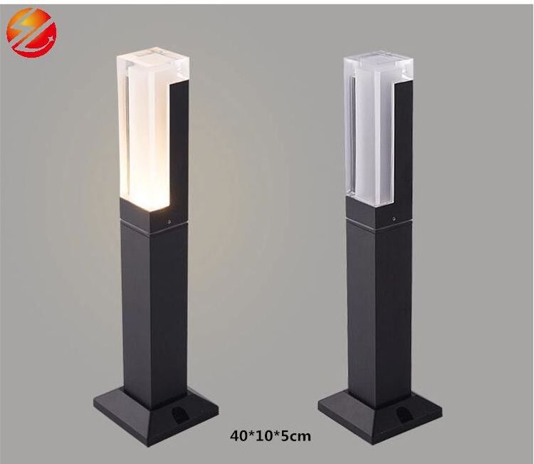 New Style LED Garden Waterproof  Lawn Lamp Modern Aluminum Pillar Light Outdoor Courtyard Villa Landscape Lawn Bollards Light