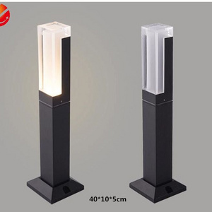 New Style LED Garden Waterproof  Lawn Lamp Modern Aluminum Pillar Light Outdoor Courtyard Villa Landscape Lawn Bollards Light