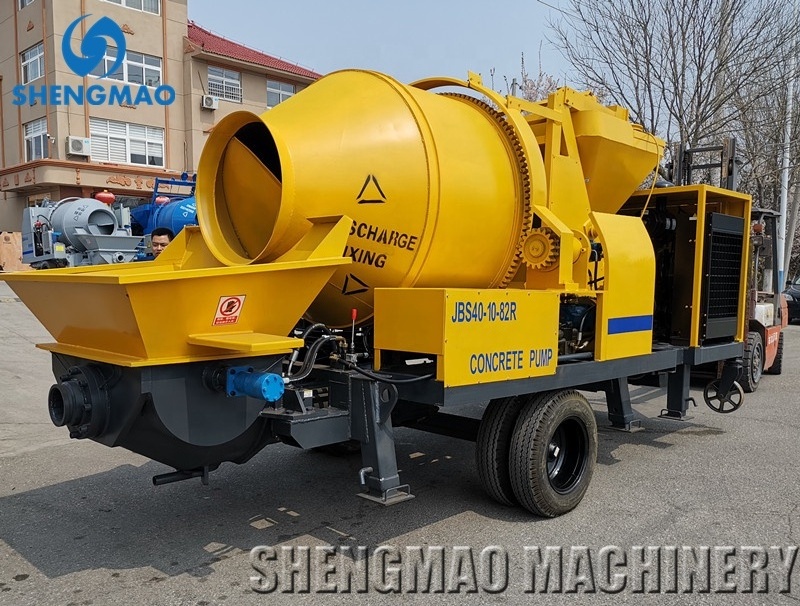 hot sale truck mounted c3 diesel self loading concrete mixer pump with China factory price