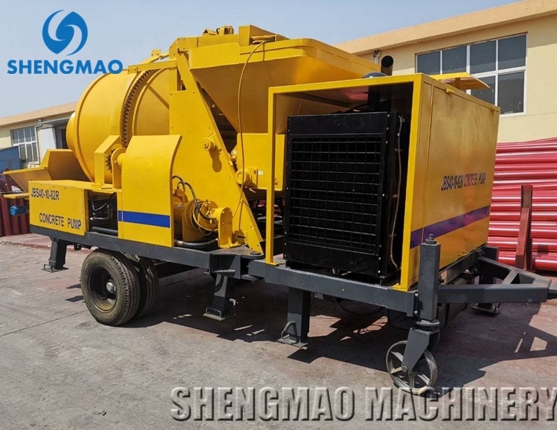 hot sale truck mounted c3 diesel self loading concrete mixer pump with China factory price