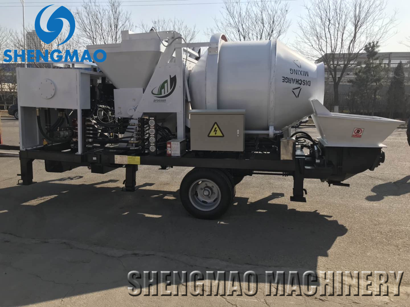 Concrete Mixer for Sale And 40m3 Diesel Engine Portable Concrete Mixer Pump for Sale in China