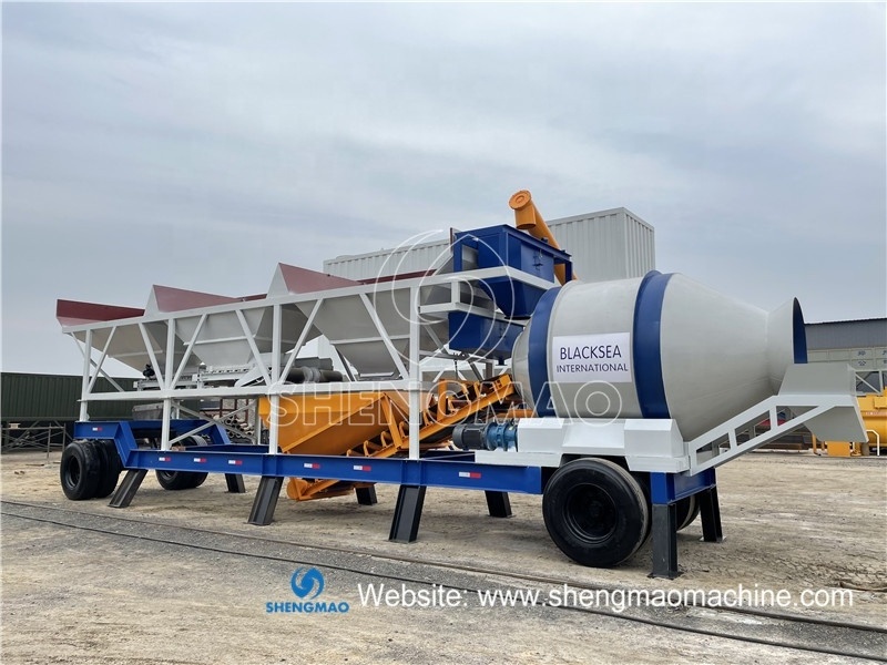 popular high quality china made YHZM60 concrete batching plant mobile concrete mixing plant with china factory price